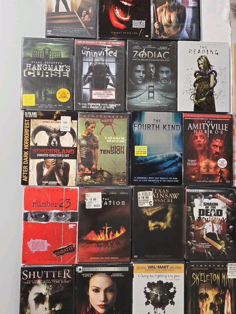 21 Horror Thriller DVD Lot All Sealed Uninvited Zombie Classics Collection Movie